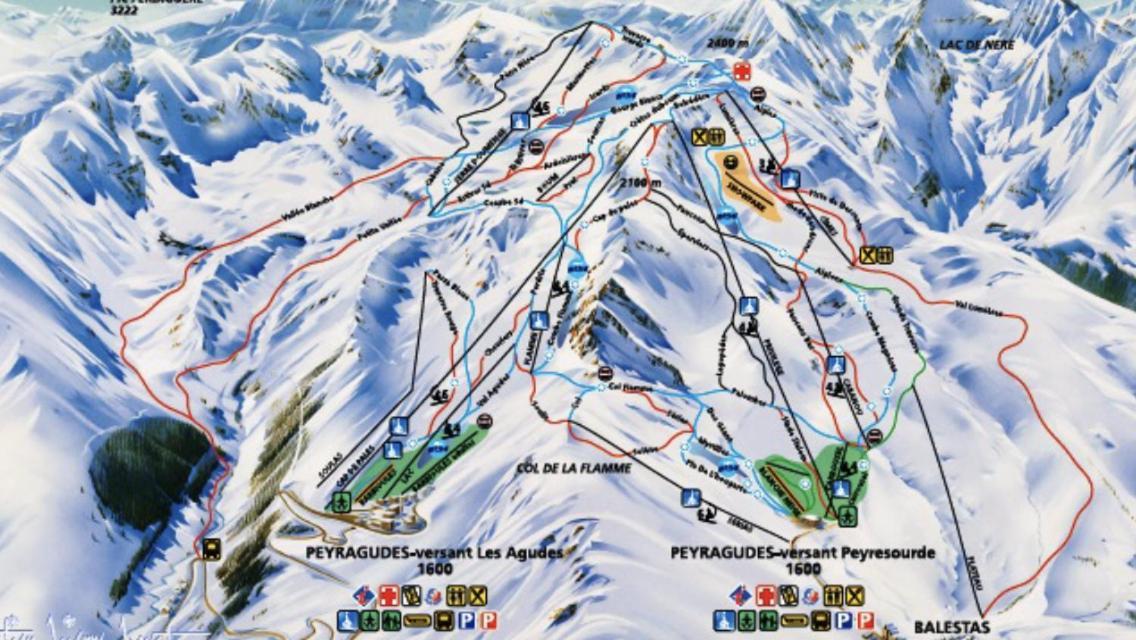 Appart Station De Ski Peyragudes Versant Les Agudes - 6 Pers Gouaux-de-Larboust Exterior photo